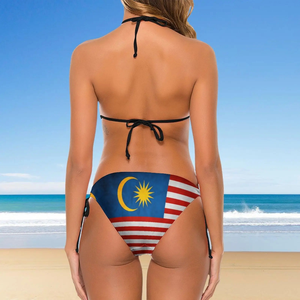Maillots de bain respirants sans couture pour femmes, motif drapeau national de Malaisie, bikinis sexy personnalisés, vêtements de plage - Product Image 6