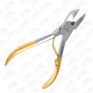 Cortauñas y Herramienta para Cutículas al por Mayor para Manicura y Pedicura, Alicates para Uñas Semiblindados en Oro, Acero Inoxidable de Calidad Premium - Product Image 4