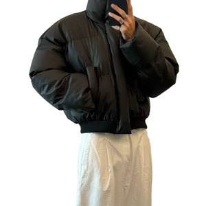 Custom Men's Hooded Puffer Jacket Streetwear Personalized Front Zipper <b>Winter</b> Coat with Premium Insulated <b>Quilted</b> Outerwear - Product Image 1