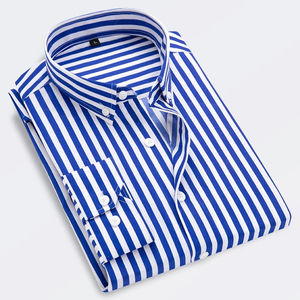 Chemise formelle pour homme en coton 100% premium, tissu satiné, anti-rides, respirante, col rabattu, impression numérique personnalisée OEM - Product Image 4