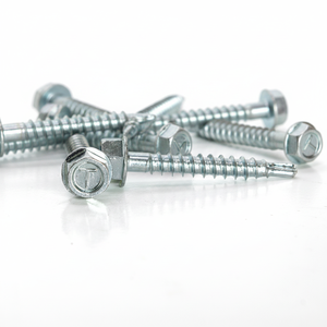 Tornillo Autoperforante de Cabeza Hexagonal, Acero Galvanizado, Rosca Gruesa, Clase Métrica 8.8 - Product Image 1