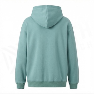 Hoodie surdimensionné élégant pour homme, design vintage délavé avec poche avant, confortable, personnalisable pour l'hiver. - Product Image 2