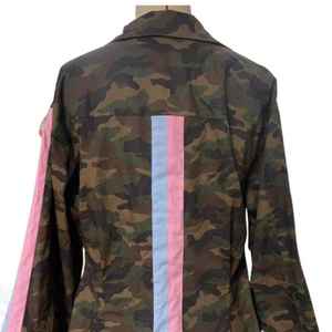 Chaqueta Utilitaria de Camuflaje para Mujer Jack and Jill, Chaqueta con Botones y Logotipo Bordado, Suministro al por Mayor OEM Personalizado - Product Image 6