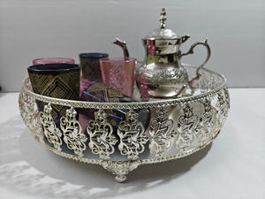 ชุดน้ำชาโมร็อกโก บรรจุภัณฑ์ของขวัญ แก้ว 6 ใบ ถาด 1 ใบ กาน้ำชา 1 ใบ ในกล่องของขวัญ - Product Image 2