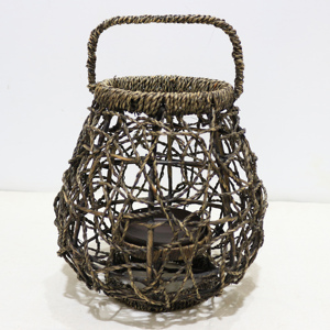 Artex Dong Thap Panier de rangement en jacinthe d'eau écologique fait à la main Organisateur élégant pour la cuisine de bureau à domicile - Product Image 1