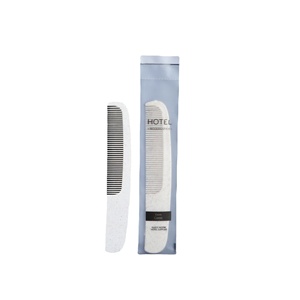 Kit <span class=keywords><strong>d</strong></span>'accessoires de toilette écologiques personnalisés 5 étoiles, pantoufles jetables biodégradables, articles de toilette pour les hôtels - Product Image 6
