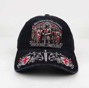 Gorra de Béisbol Unisex Negra con Emblema de Cruz Roja, Impresión por Sublimación, Poliéster Transpirable, Ajustable, Casual, para Adultos, Talla Cuatro - Product Image 4