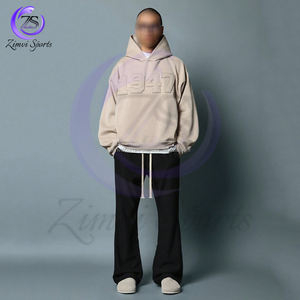 Sudadera con capucha de estilo universitario de gran tamaño para hombre con diseño de apliques elevados clásicos, ajuste relajado, aspecto universitario de Athleisure para Otoño e Invierno - Product Image 3