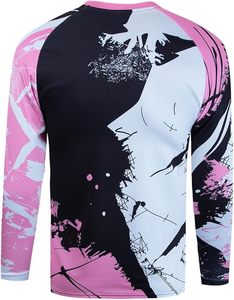 Camiseta de Ciclismo de Montaña de Secado Rápido, Manga Larga, Estilo Descenso, Marca FOXFTA, Camuflaje, Transpirable - Product Image 5