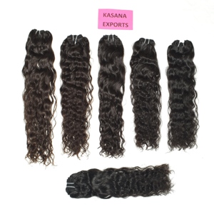 Indian <b>Hair</b> Blunt Cut Double Drawn Straight Virgin Remy Human <b>Hair</b> <b>Extensions</b> Machine Double Weft 100g Black <b>Color</b> <b>Clip</b>-<b>in</b> - Product Image 5