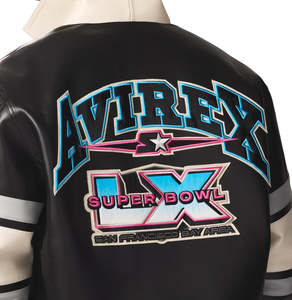 Avirex Custom Men's Vintage Genuine Leather Bomber <b>Jacket</b> Embroidered Patch Racing Varsity <b>Jacket</b> OEM ODM Wholesale Manufacturer - Product Image 6