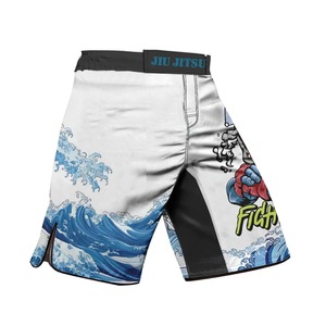 Pantalones cortos de MMA para hombre, con estampado, cintura elástica, para entrenamiento en gimnasio, kickboxing, ligeros, de secado rápido, coloridos, para artes marciales mixtas. - Product Image 1