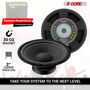 Altavoz Subwoofer PA de 10 Pulgadas, 5 Núcleos, WF 10120, 8 Ohmios, GTR, Woofer de Repuesto de 8 Ohmios para Sistema de Audio DJ - Product Image 5