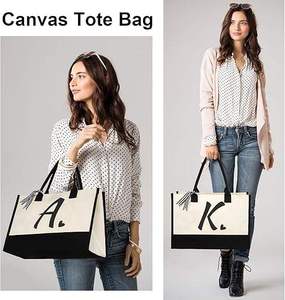 Eco Friendly Jute Picnic Tote <b>Bag</b> with Long Handles for Beach Travel and Shopping - Product Image 5