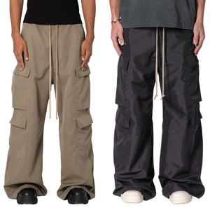 Pantalones Cargo de Algodón Cómodos y Duraderos con Cintura Elástica, Múltiples Bolsillos y Estilo Jogger de Corte Holgado para Hombre - Product Image 5