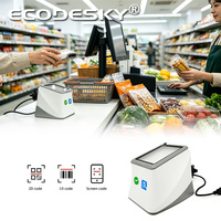 Los escáneres de código de barras más baratos Escritorio EMT20 Precio Checker Scanner USB Módulo de código de barras Escáner para tienda