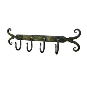 Decorative Wall Mounted Iron <b>Hook</b> <b>Rail</b> With Matte Black Powder Coated Finished For Decor For Gifting For Multifunctional Purpose - Product Image 3