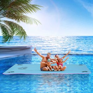Mega 10 'X 5' 3-strato galleggiante acqua tappetino portatile nuotare di sicurezza e galleggianti per lago e oceano Premium schiuma di costruzione - Product Image 2