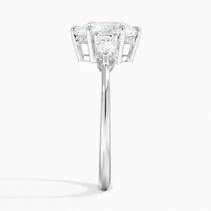 Anillo BOJ 09 con Corte de Pera, Plata 925, Adornado con Tres Diamantes de Imitación, 2ct, Color D, VVS1, Moissanita, Certificado GRA, Precio Bajo - Product Image 3
