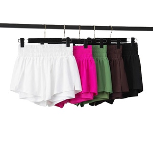 Gimnasio en casa Pilates Yoga Set Transpirable Ligero Fitness Pantalones cortos Sujetador de talla grande Pantalones cortos de secado rápido Bolsillo elástico de cuatro vías Sólido - Product Image 5