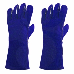 Gants de soudage en cuir de vachette pleine fleur de qualité supérieure, résistants, ignifuges, anti-coupure, pour la protection des mains et des bras dans l'industrie. - Product Image 2