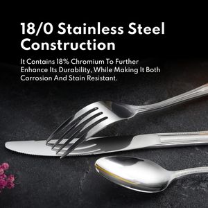 <b>Set</b> of 12 6.3 Inch <b>Dinner</b> Knives Slimline Pattern 18/0 Stainless Steel Butter Knife - Product Image 3