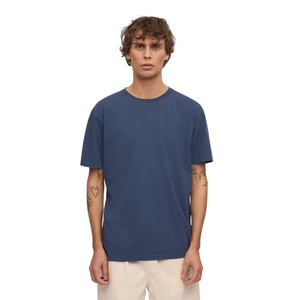Camiseta de Manga Corta con Cuello Redondo para Hombre, Corte Recto Regular, Jersey Suave, Personalizable OEM, Fabricantes de Ropa Casual al por Mayor - Product Image 4