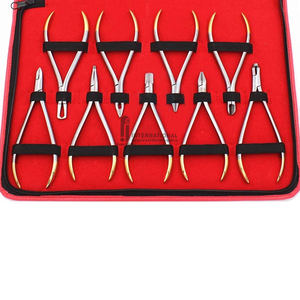 Kit de 18 Piezas de Alicates Dentales de Acero Inoxidable de Alta Calidad, Herramienta de Ortodoncia con Agarre Ergonómico, Color Plateado, Certificado CE, Ligero - Product Image 6