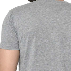 Camiseta de Algodón Premium para Hombre |   Camiseta con diseño asimétrico de cuatro paneles verticales |   Secado Rápido Ecológico |   Obsidiana Ámbar Marrón - Product Image 4