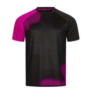 T-shirt respirant à manches courtes pour hommes et femmes, vêtements à col rond, maillot de tennis de table, T-shirt de sport à séchage rapide - Product Image 1