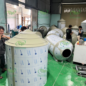 ถังผสมโพลีโพรพิลีน 8 ลูกบาศก์เมตร ถังเก็บสารเคมีอุตสาหกรรมแบบผสม PP - Product Image 1