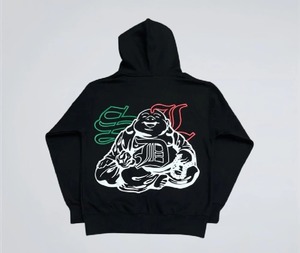 Sudadera con Capucha para Hombre, Diseño Personalizado con Logotipo, Estampado de Diamantes de Imitación, Estilo Urbano, Color Liso, SDL - Product Image 6