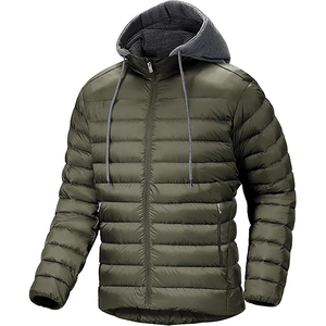 Womens Hooded Puffer Coat With Diamond Quilted Design And Secure Zip Front Closure - Product Image 1