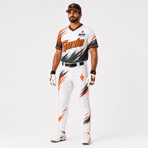 Uniforme de baseball athlétique conçu avec un tissu respirant, une coupe confortable et une qualité fiable pour l'entraînement quotidien au baseball, OEM - Product Image 5