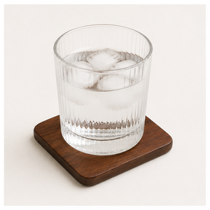 Premium Handcrafted Square Walnut Wood <b>Coasters</b> Set For Coffee <b>Table</b> Natural Wood Drink <b>Coaster</b> Eco-Friendly Heat Resistant Mats - Product Image 3
