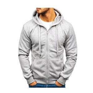 Men Full <b>Zip</b> <b>Hoodie</b> Casual Solid Color Hooded Sweatshirt Regular Fit Zipper Front <b>Pocket</b> Fleece 100% Cotton Autumn Wear - Product Image 5