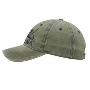 RIZNA Twill Denim <b>Baseball</b> <b>Cap</b> 6-Panel Adjustable Unisex Casual Vintage Washed 3D Embroidered Logo Front Panel Blue Cotton Metal - Product Image 3