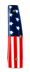 American Flag Multi-<b>Tool</b> Knife 4.5 Inch Stainless Steel 2 Blades Thumb Knob - Product Image 4