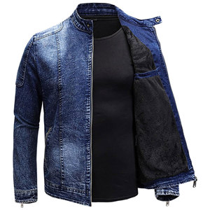 Chaqueta Vaquera de Mezclilla para Hombre, Estilo Moderno, Lavada, Ligera, al por Mayor, Moda Urbana, Estilo Hip Hop, 2024 - Product Image 2