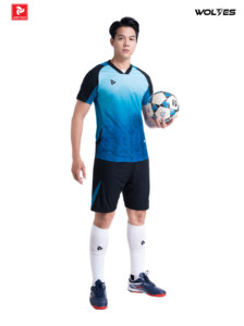Conjunto de Camiseta de Fútbol WOLVES JP, Cuello Redondo, Secado Rápido, Transpirable, Colores Personalizados, Impresión por Transferencia de Calor, Unisex - Product Image 5