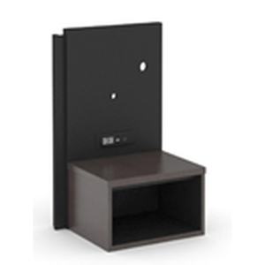 Mesa de Noche para Dormitorio, 12 Pulgadas de Ancho, Certificación CARB P2, MDF Grado E0, Acabado HPL LPL, Banda de Borde a Juego, para Habitaciones de Motel - Product Image 1