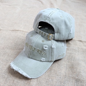 High-quality Thick Cotton Washed Distressed Dad Hat Stylish <b>Vintage</b> Unstructured Casual 6 Panel Embroidered logo Baseball <b>Caps</b> - Product Image 4