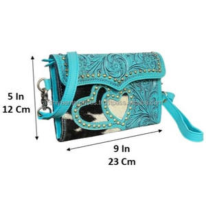 Bolso de Mano de Cuero Vacuno Repujado a Mano de Alta Calidad, Estilo Vintage, Elegante, Mini Bolso de Diseño para Mujer, Marca March Expo Western - Product Image 2