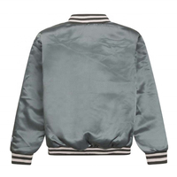 Veste en satin pour homme, très vendue, veste bomber classique, tissu satiné de qualité supérieure, col et poignets côtelés, fermeture éclair sur le devant, vêtements décontractés, vente en gros