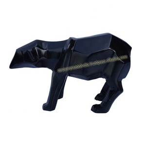 Estatuilla de Animal de Color negro escultura Metal aluminio Animal estatua para el hogar Oficina restaurante Decoración - Product Image 1