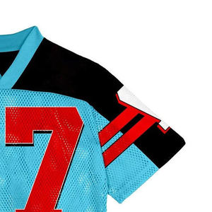 Maillot de football américain pour homme, col en V, en mesh, numéro 77, impression sublimée, respirant, manches courtes, vêtements de sport pour adulte, coupe classique - Product Image 6