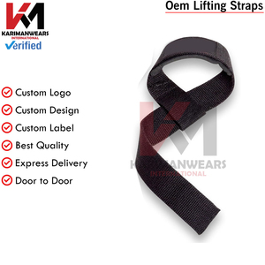 Custom Gym Lifting <b>Straps</b> Men Women Wrist Wrap Support Deadlift Training Wholesale Supplier - Product Image 4