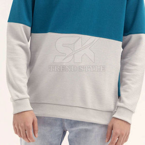 Custom Printed Logo Custom Size <b>Sweatshirts</b> For Men Pakistan Manufacture Wholesale Men Split Color <b>Plain</b> <b>Sweatshirts</b> - Product Image 5