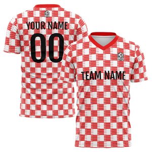 Maillot de football en sublimation 100% polyester respirant, anti-humidité, séchage rapide, logo personnalisé, design de maillots de football - Product Image 1
