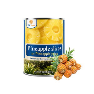 International Standard Best Price Canned <b>Pineapple</b> Slices in <b>Pineapple</b> Juice Packed in Various Size Can - Product Image 1